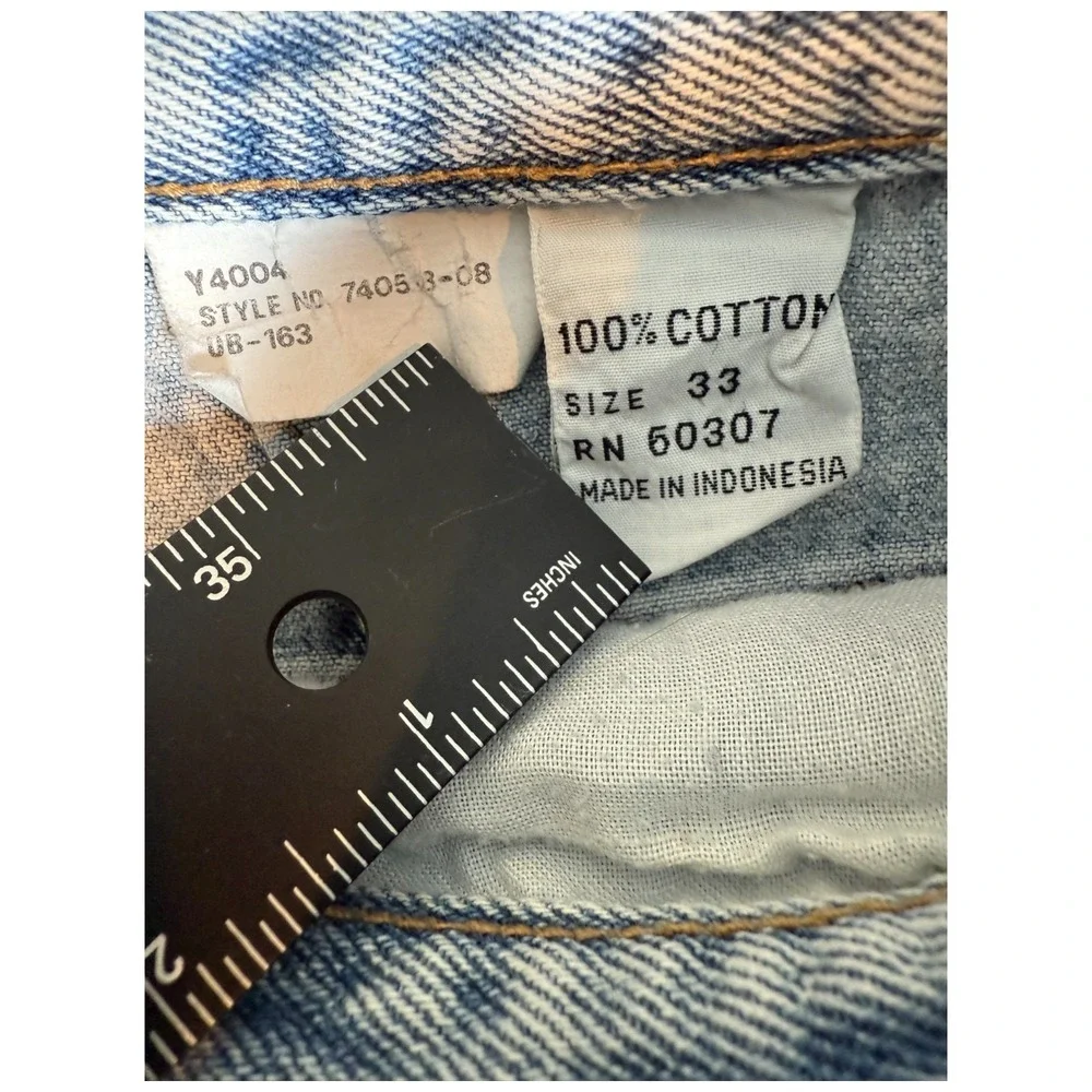 VTG Y2K Union Bay Baggy Wide Leg Jeans Acid Wash Denim 30x33 90s Skater Hip‎ Hop
